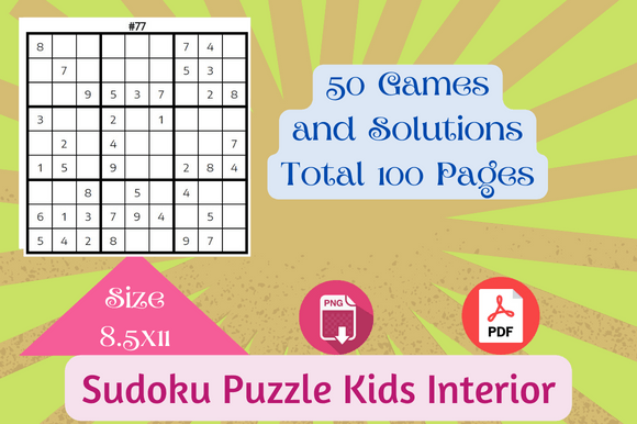 Download Sudoku Interior KDP Kids Interior - Kdp kids Collection