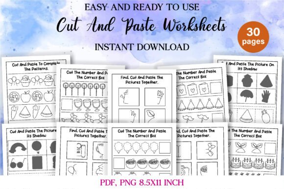 Download Cut and Paste Worksheets for Kids - Cut and paste Collection