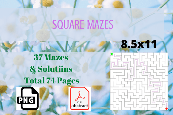 Download Square Mazes KDP Kids Interior - Kdp kids Collection