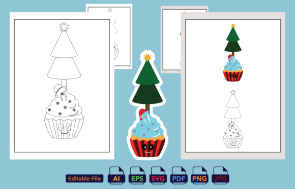 Download Christmas Tree Coloring Page for KDP - Premium Resources