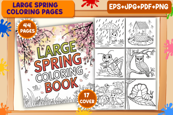 Download Large Spring Coloring Pages for Adults - Premium Bundle