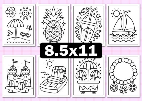 Download Retro Summer Coloring Pages for Adults - Retro summer coloring pages Collection