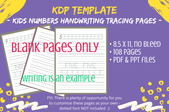 Download KDP Kids Letters &amp; Numbers Tracing Pages - Kdp kids Collection